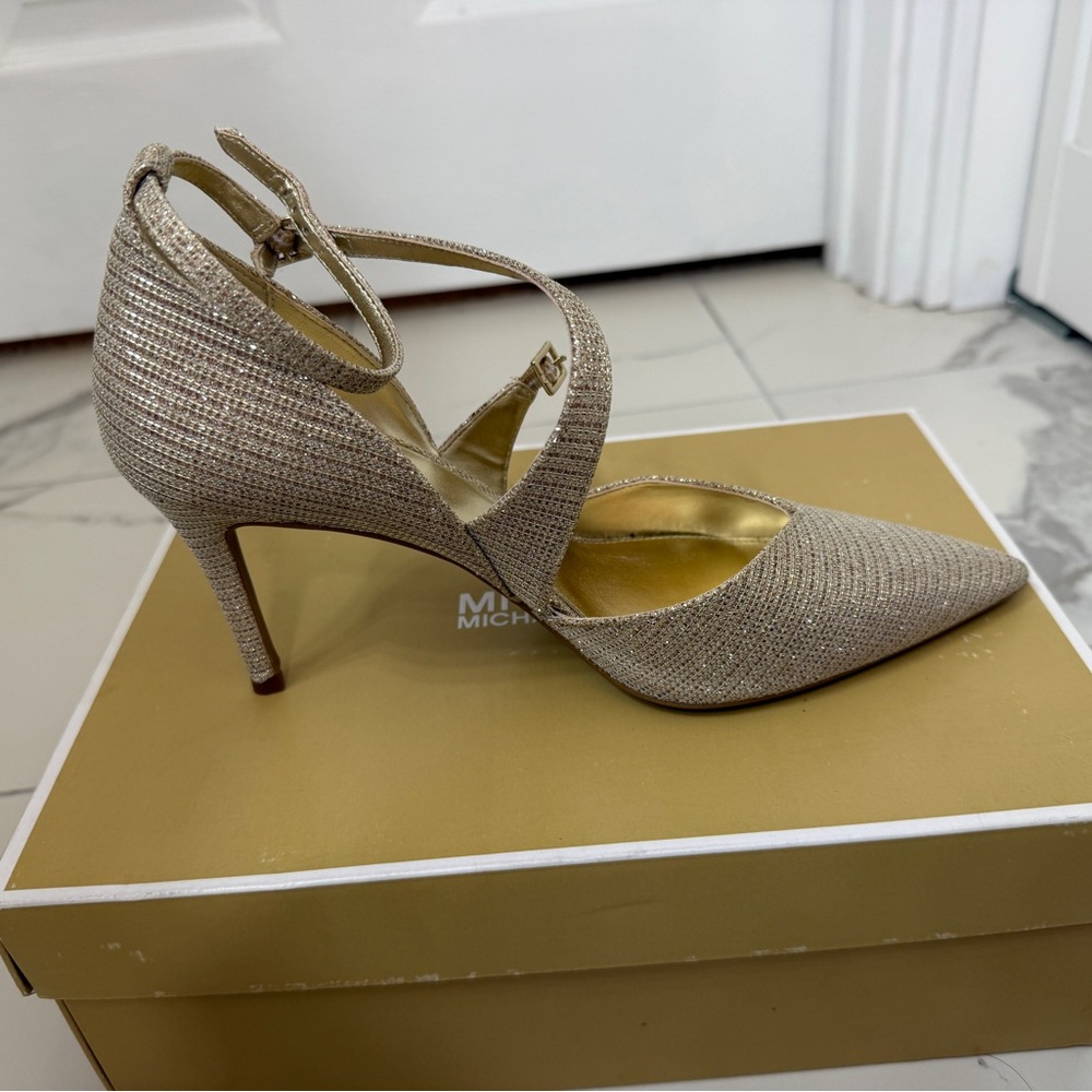 Michael Kors Women's Glittering Gold Heels